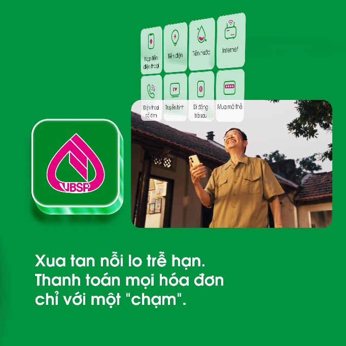 Có thể là hình ảnh về ‎văn bản cho biết '‎半 เอ้เจะ اقيال TenrLoc ቢረሆን Tến hrptẩc cN canttg In'erret D+R+ " hỌc cád-h ใิก วอกลู ותכו Vumáthe thể VBSP ua tan nỗi lo trễ hạn. Thanh toán mọi hóa đơn chỉ với một "chạm".‎'‎